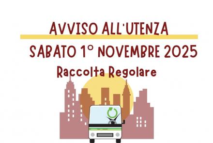 Festività di Ognissanti: servizio di raccolta porta a porta regolare